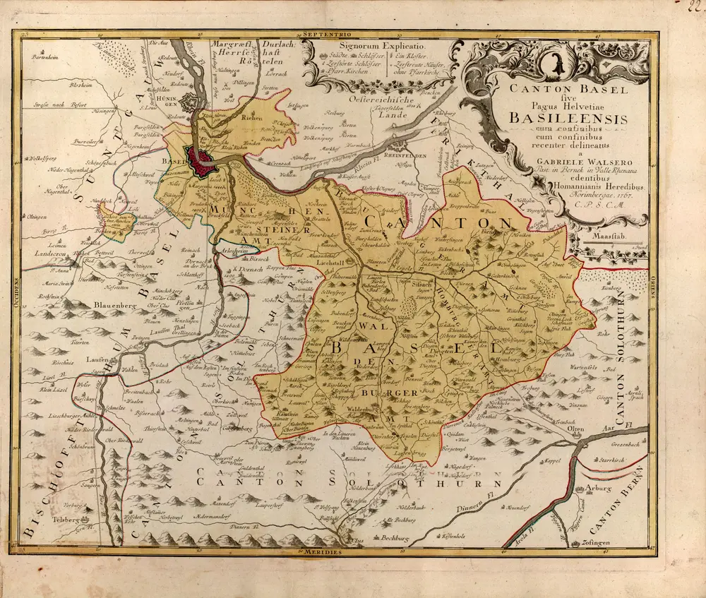 La Suisse divisée en ses treze cantons, ses alliez et ses sujets