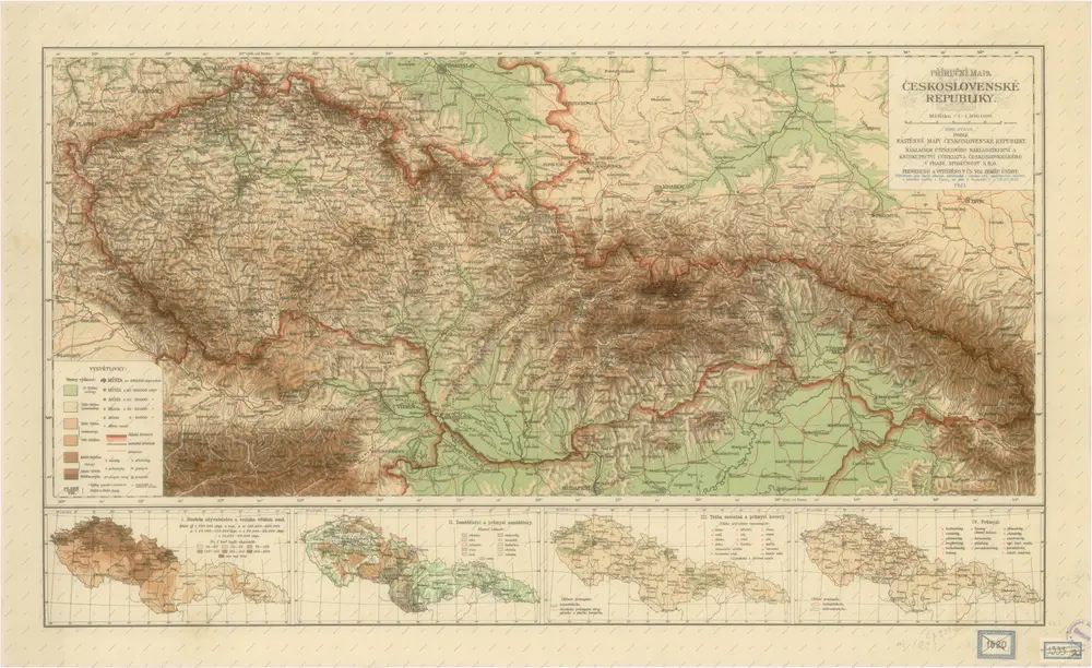 Příruční mapa Československé Republiky