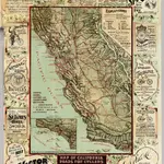 Map of California Roads for Cyclers.