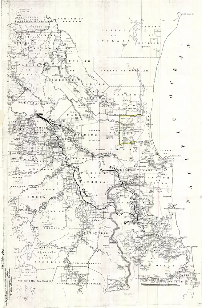 Wide Bay 2 mile map DG2 series sheet 3