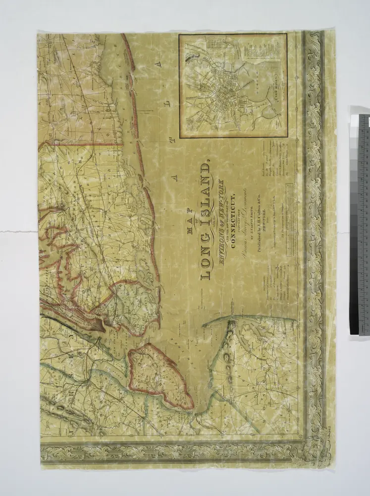 Map of Long Island with the environs of New-York and the southern part of Connecticut / compiled from various surveys & documents by J. Calvin Smith ; engraved & printed by S. Stiles & Co., N. York.