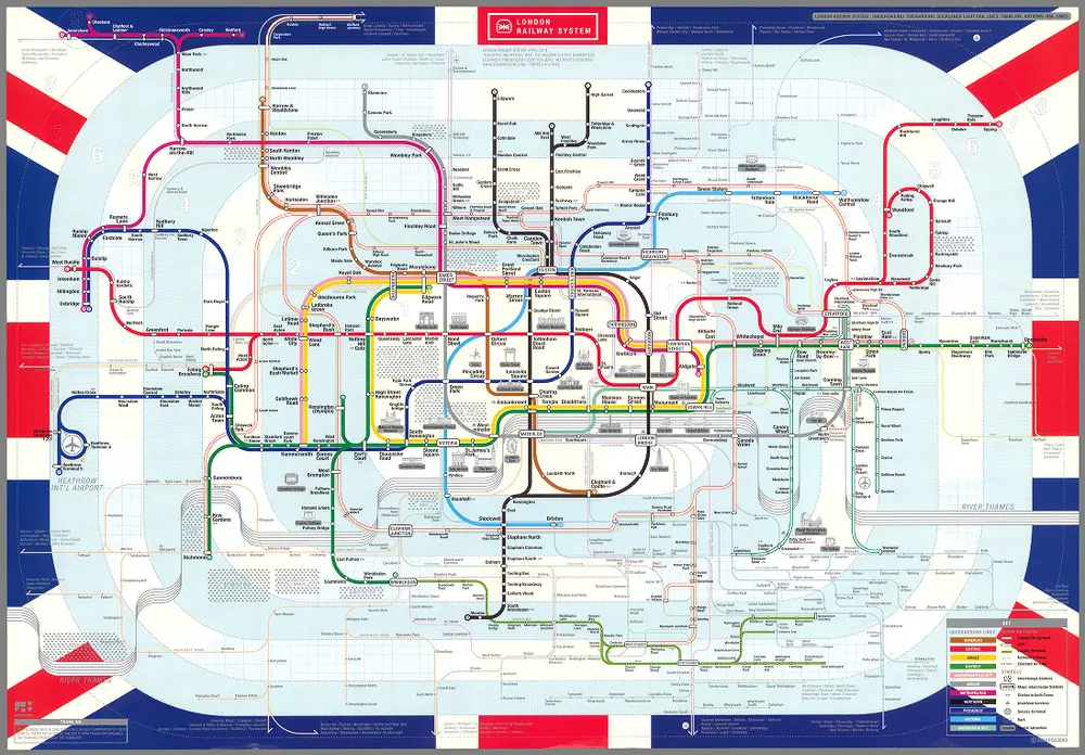 London Railway system. April 2014