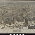 A bird's-eye view of Manchester in 1889.