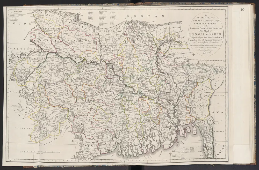 Map of Bengal and Bahar