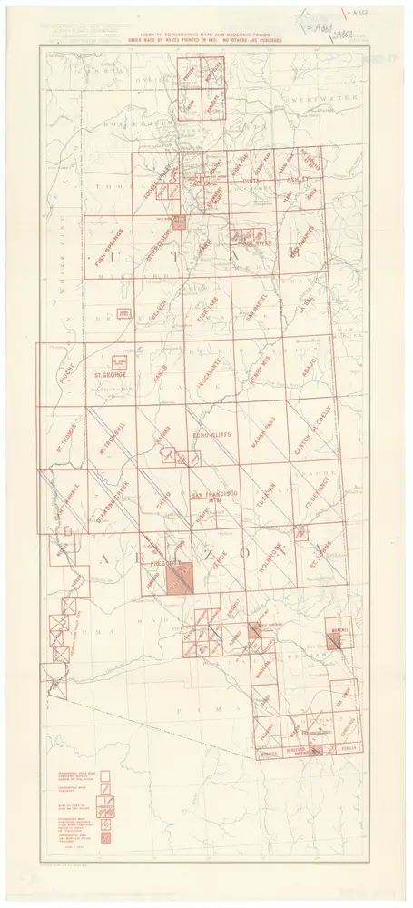 Index to topographic maps and geologic folios