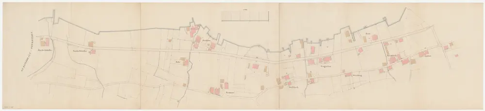 Horgen: Seestrasse und Seeufer von der Grenze mit Oberrieden bis Institut; Situationsplan (Blatt I)