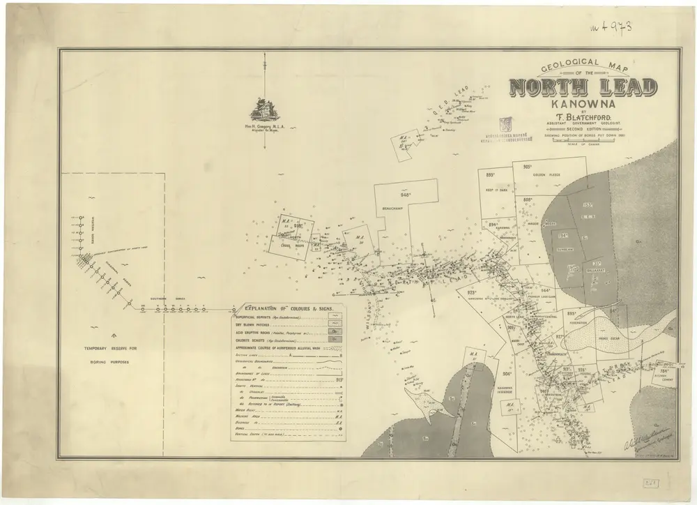 Geological map of the North Lead Kanowna