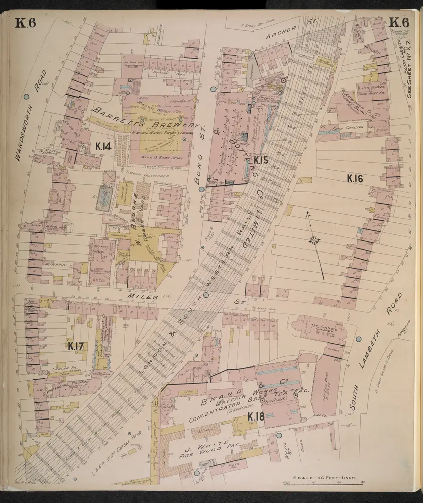 Insurance Plan of London South West District Vol. K: sheet 6