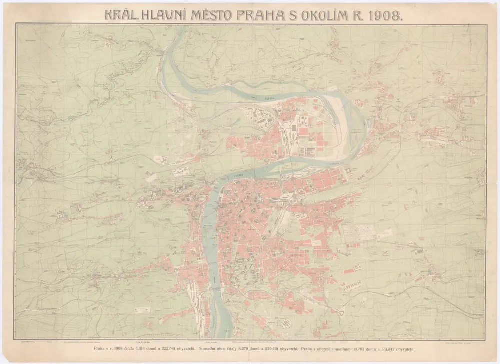 Král. hlavní město Praha s okolím r. 1908