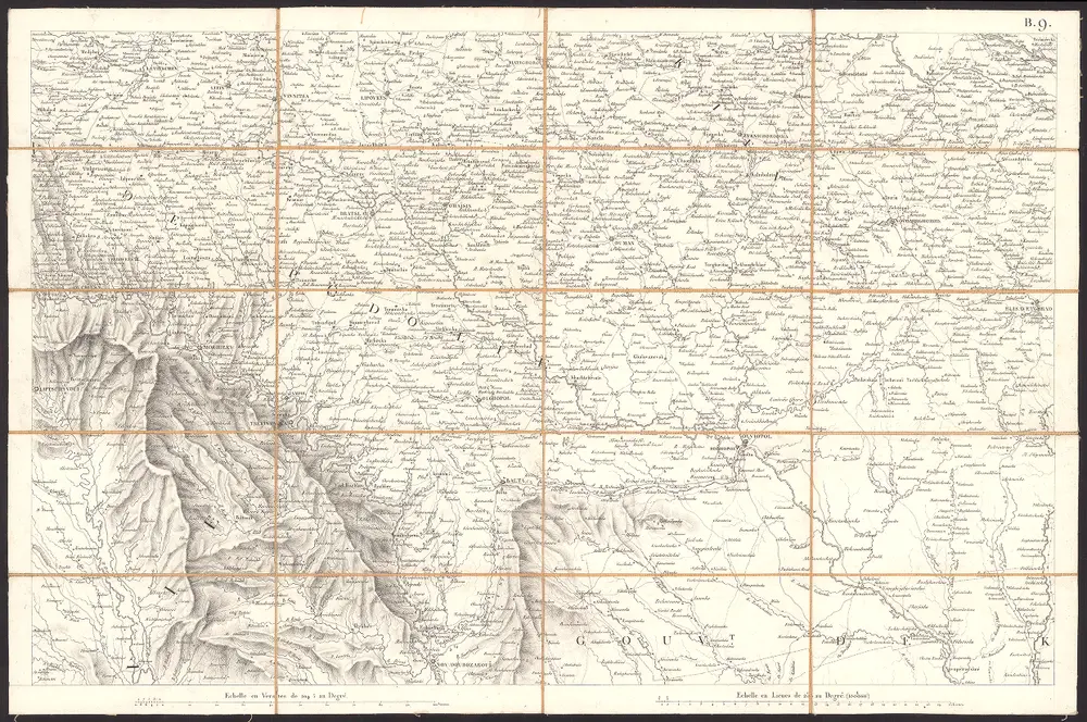 B.9. Carte De La Russie En Europeenne En LXXVII Feuilles, executee au Depot general de la Guerre