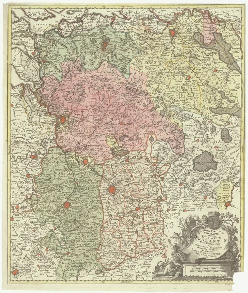 Nova tabula geographica exhibens ducatum Brabantiae