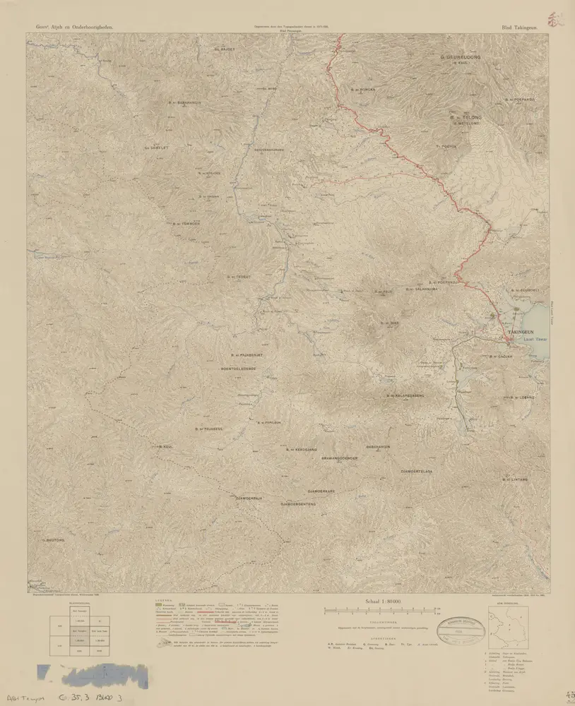 Takingeun : opgenomen door den Topografischen Dienst in 1917-1926