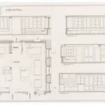 Restaurant Kantine, Allmendstrasse 2: Erdgeschoss, Gaststube; Wandansichten und Grundriss