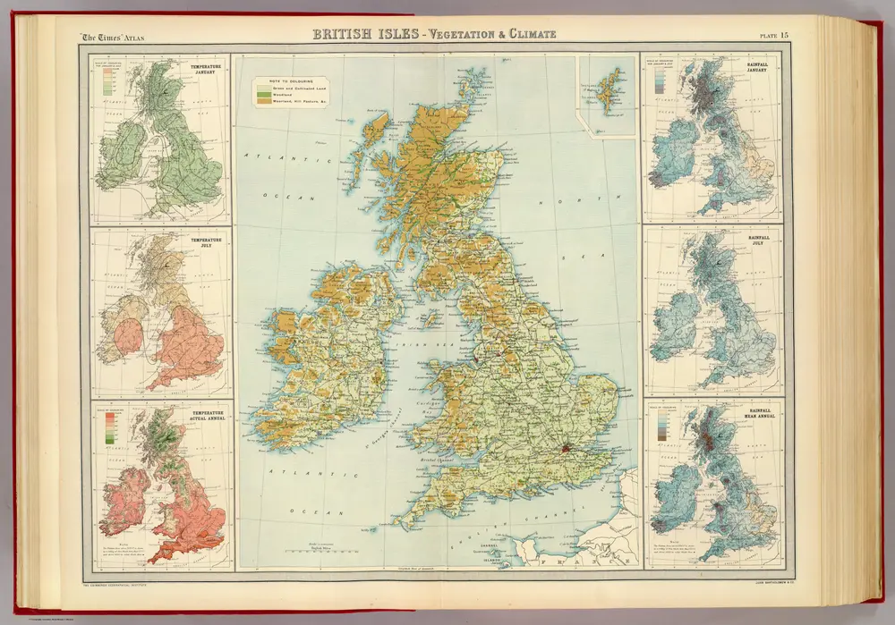 British Isles - vegetation & climate.