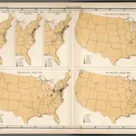 Plate 135.  Manufacturing.  Iron Works 1620 - 1675.  Iron and Steel Works, 1725 - 1908.