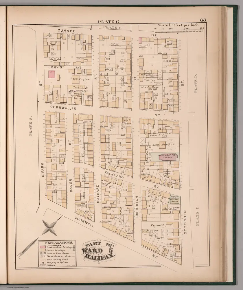 Plate G.  Part of Ward 5, Halifax.