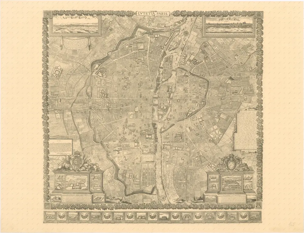 Plan Monumental de Paris au XVII siécle