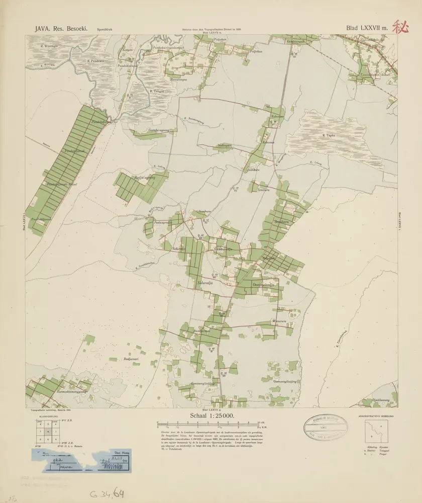 [Oemboelredja] : herzien door den Topografischen Dienst in 1920 / Topografische Dienst