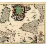 REGNORUM SICILIAE ET SARDINIAE nec non MELITAE seu MALTAE INSULAE cum adjectis ITALIAE et AFRICAE LITORIBUS Nova Tabula