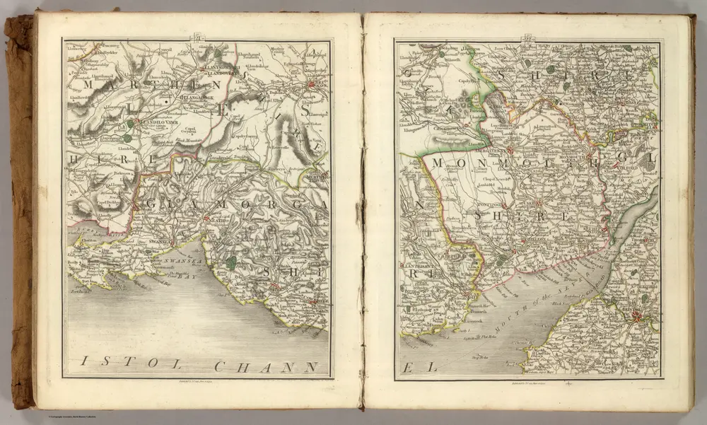 Sheets 21-22.  (Cary's England, Wales, and Scotland).