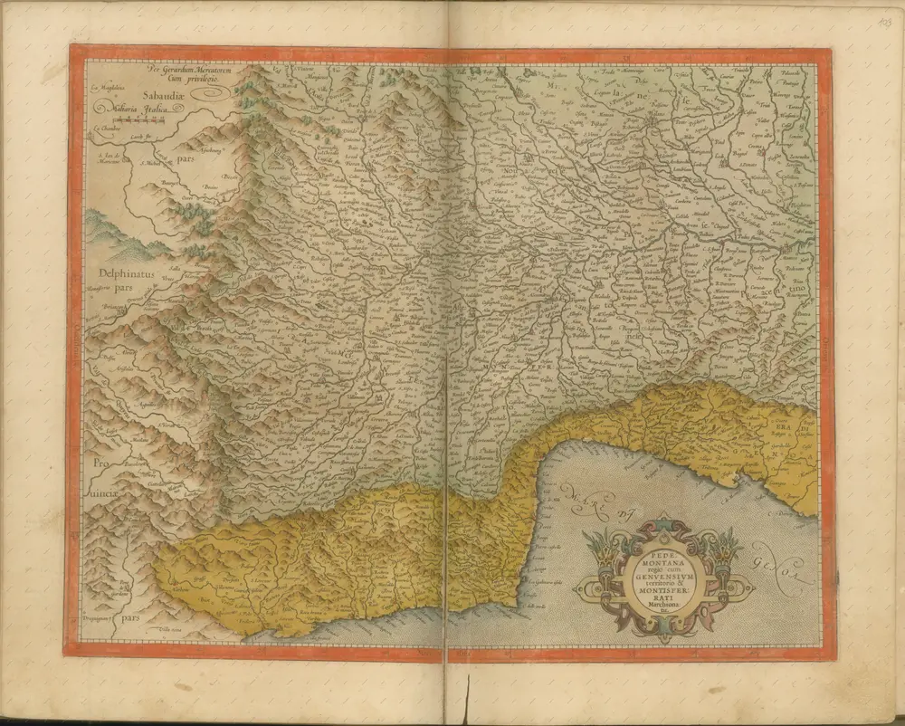 mapa z atlasu "Atlas Sive Cosmographicae Meditationes De Fabrica Mvndi Et Fabricati Figvra. Denuo auctos"