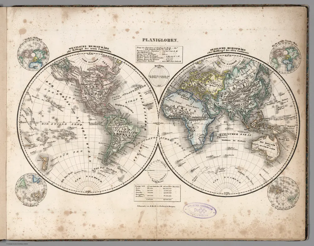 Earth in Hemispheres.