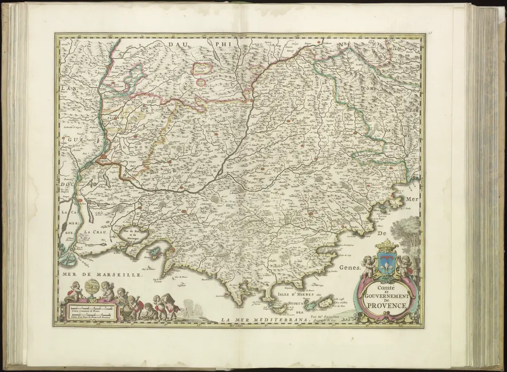 [25][25] Comté et Gouvernement de Provence, uit: Atlas sive Descriptio terrarum orbis