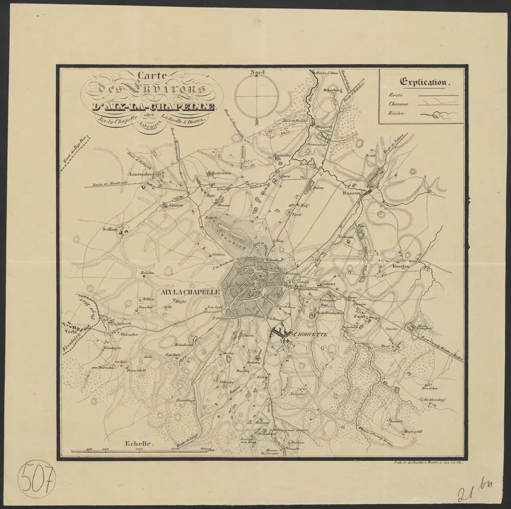 Carte des environs d'Aix-la-Chapelle