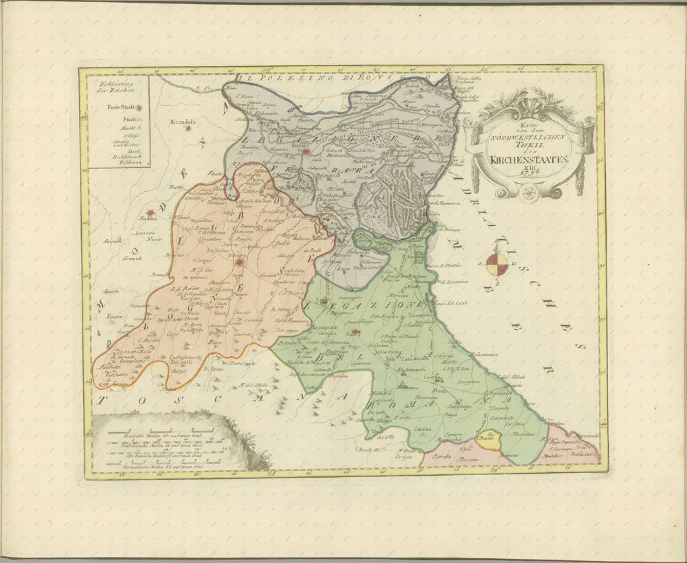 mapa z atlasu "Atlas von Italien"