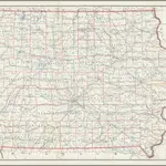 Post Route Map of the State of Iowa Showing Post Offices ... February 15, 1957.