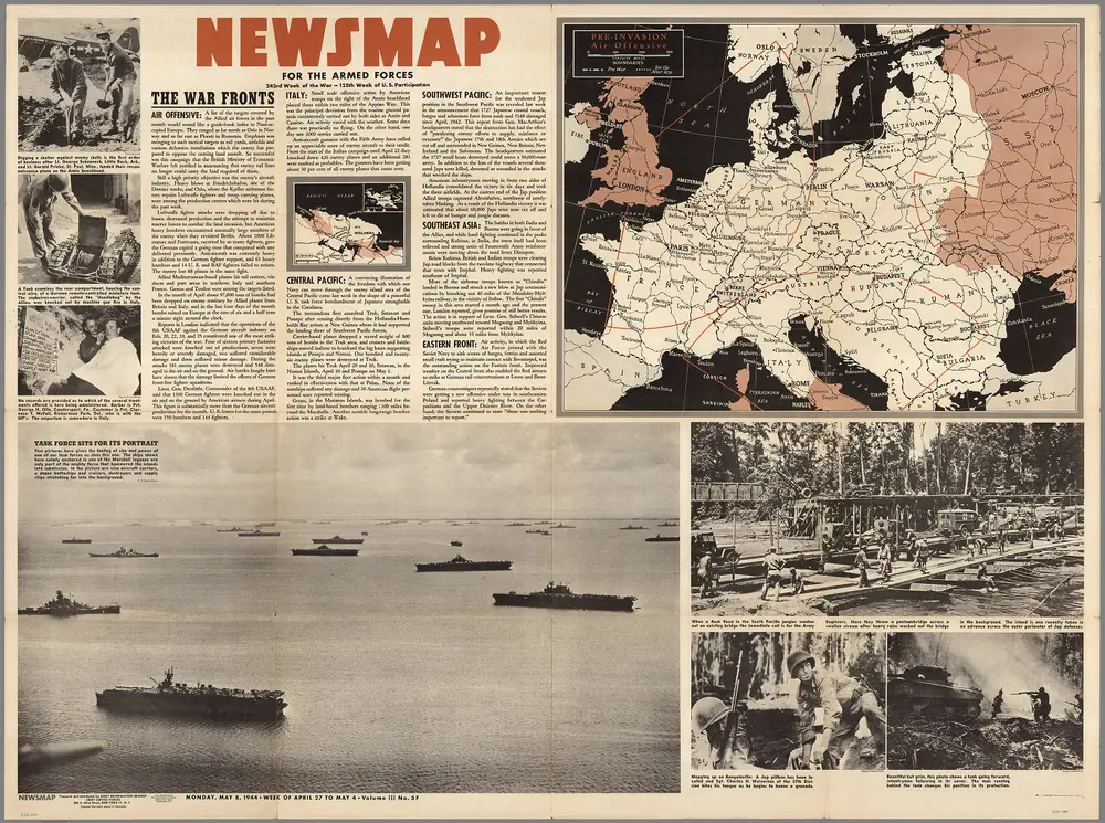 Pre-Invasion Air Offensive Europe.   Monday, May 8, 1944 ... Vol. III.  No 3F.