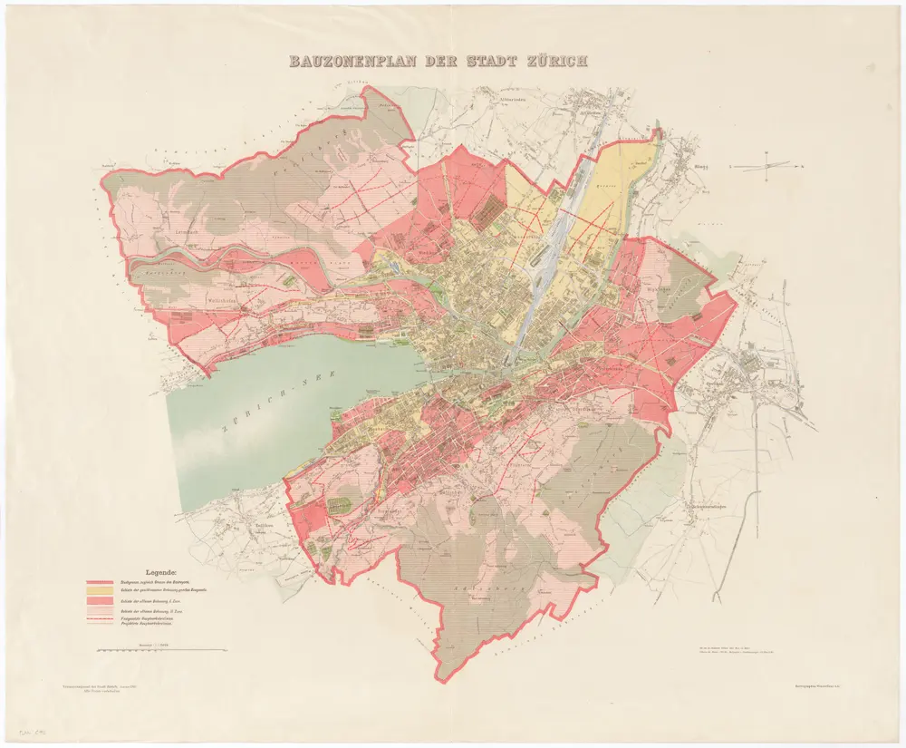 Bauzonenplan der Stadt Zürich