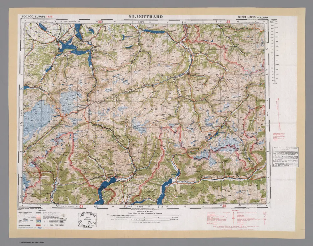 St. Gotthard. Sheet L. 32/5 1st. Edition