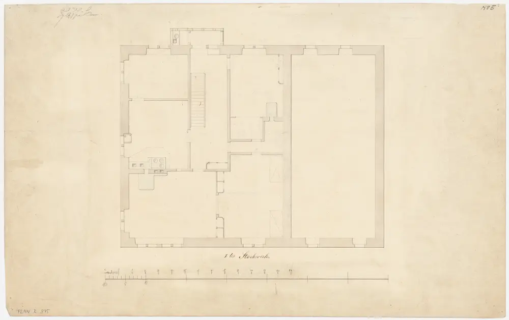 Pfäffikon: Pfarrhaus, 1. Stock; Grundriss (Nr. 5)