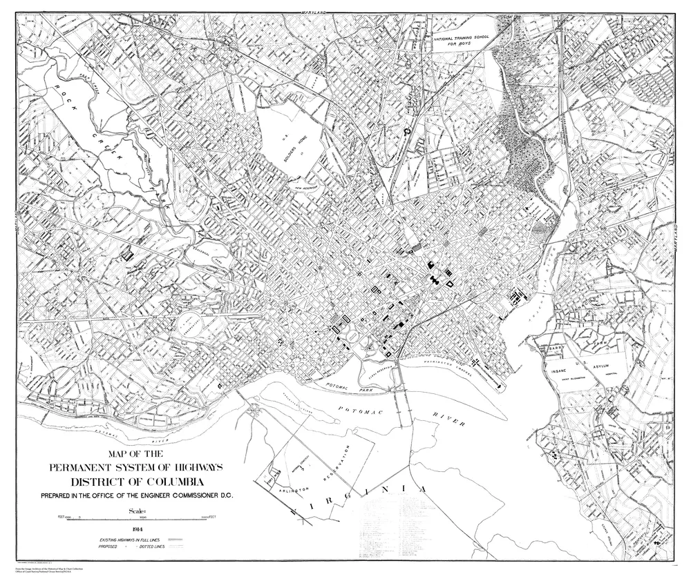 Map of the Highway System in Dc