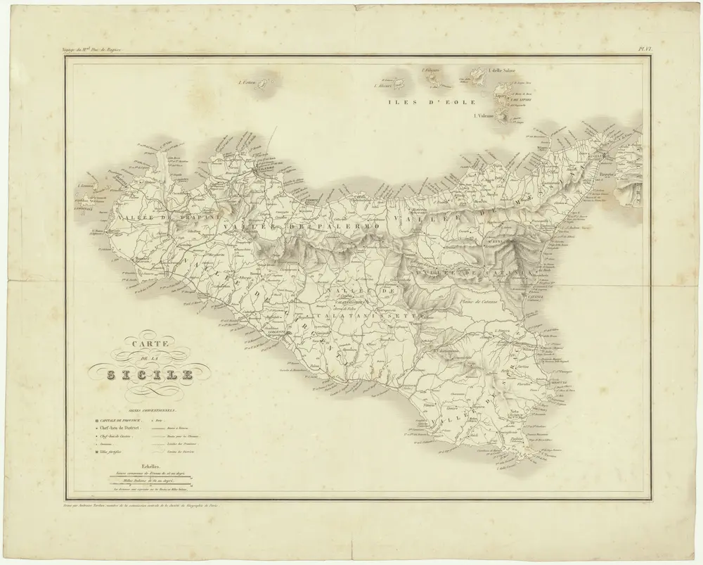 Carte de la Sicile