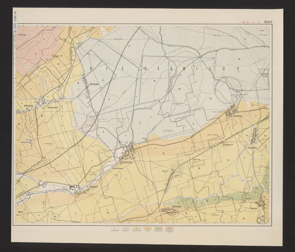 Geologische und Gruben-Revier-Karte des Kohlenbeckens von Teplitz-Dux-Brüx