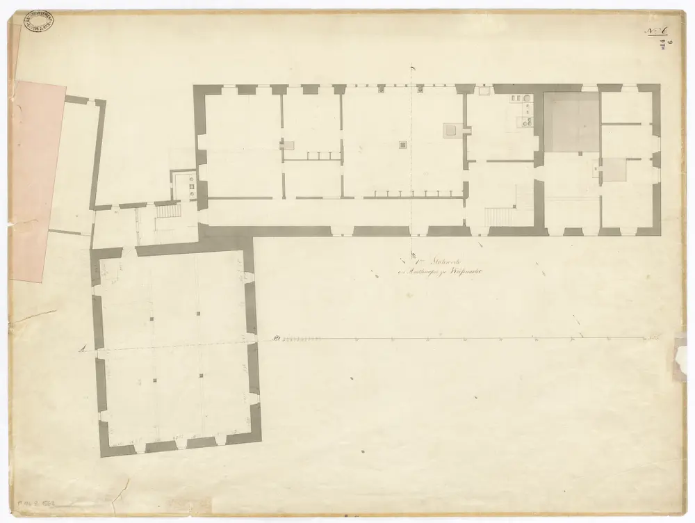 Küsnacht: Amtshaus, 1. Stock; Grundriss