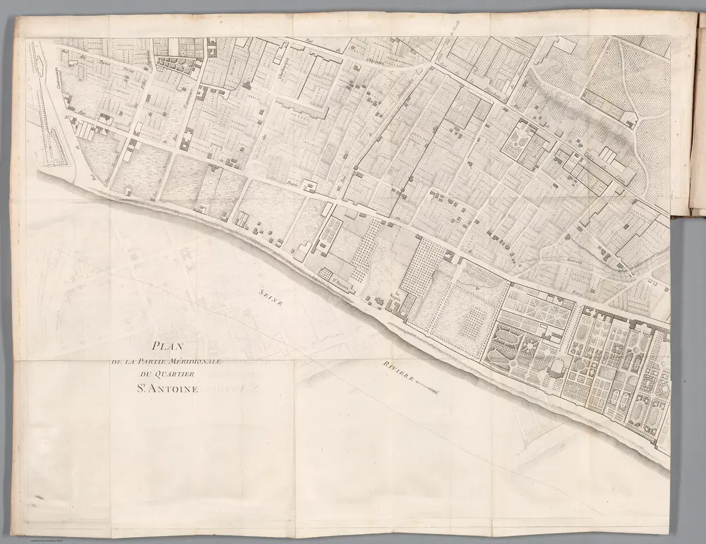 Plan De La Partie Meridionale Du Quartier St. Antoine.