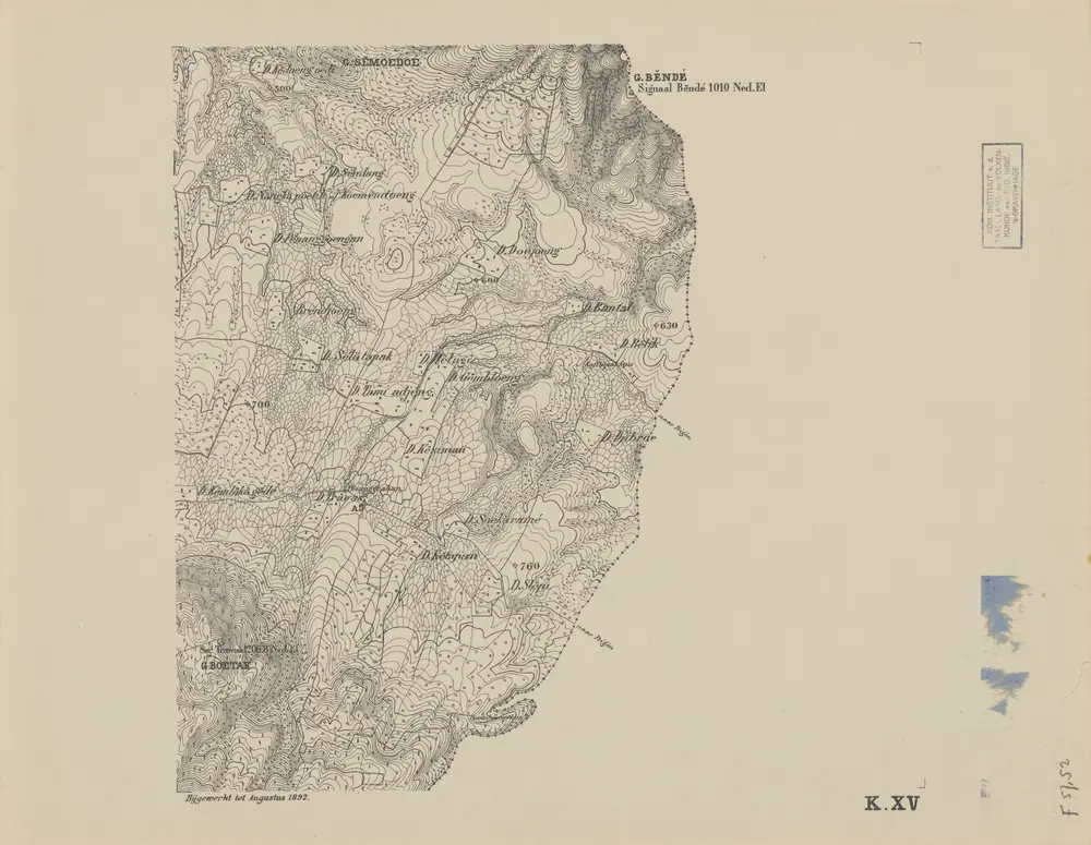 [Trawas] : bijgewerkt tot Augustus 1892 / [Topographisch Bureau]