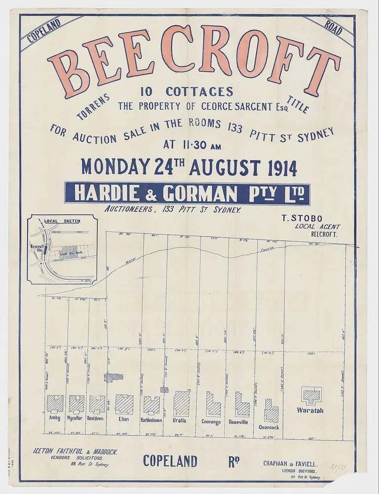 Beecroft, Property of George Sargent