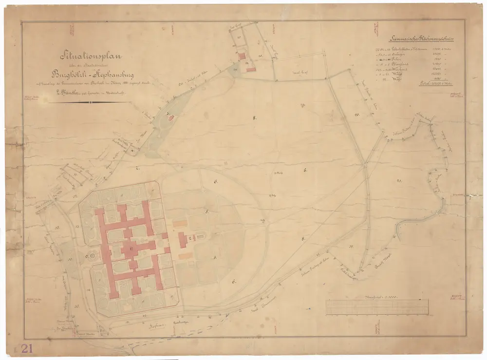 Staatsdomäne Burghölzli-Stephansburg; Situationsplan