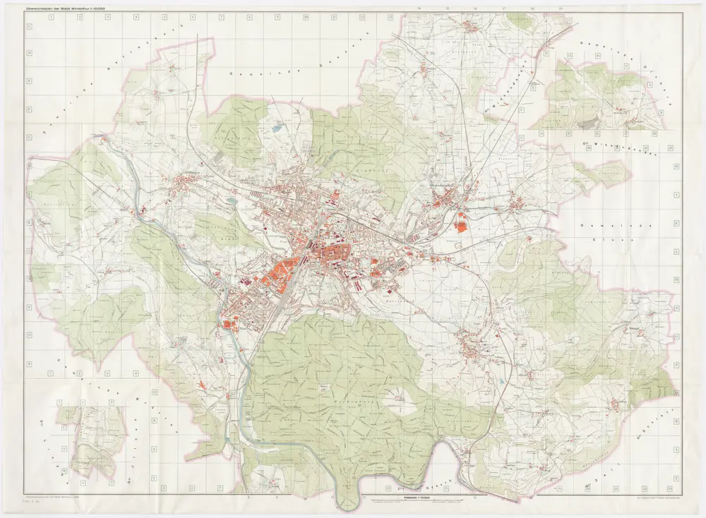 Winterthur: Gemeinde; Übersichtsplan