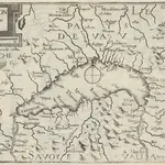 Description du lac de Geneve. [Karte], in: Plans et profilz des principales villes de la province de Dauphiné, avec la carte genale & les particuliéres de chascũ gouvernement d'icelles, S. 80.