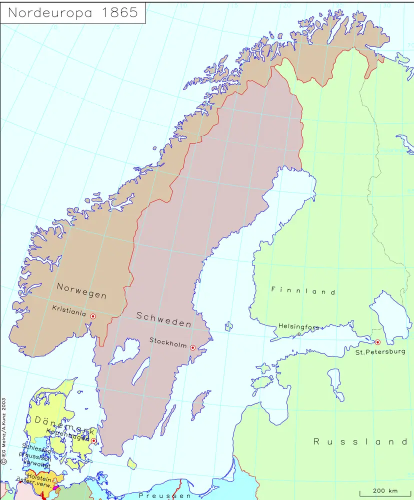 Nordeuropa 1865