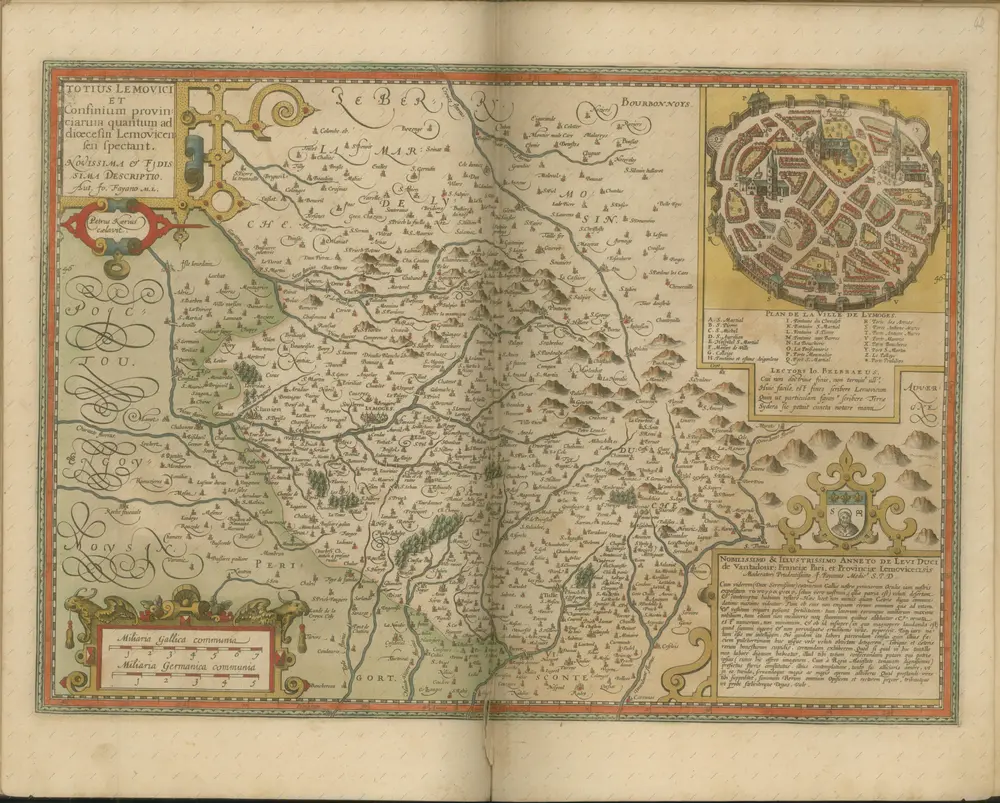 mapa z atlasu "Atlas Sive Cosmographicae Meditationes De Fabrica Mvndi Et Fabricati Figvra. Denuo auctos"