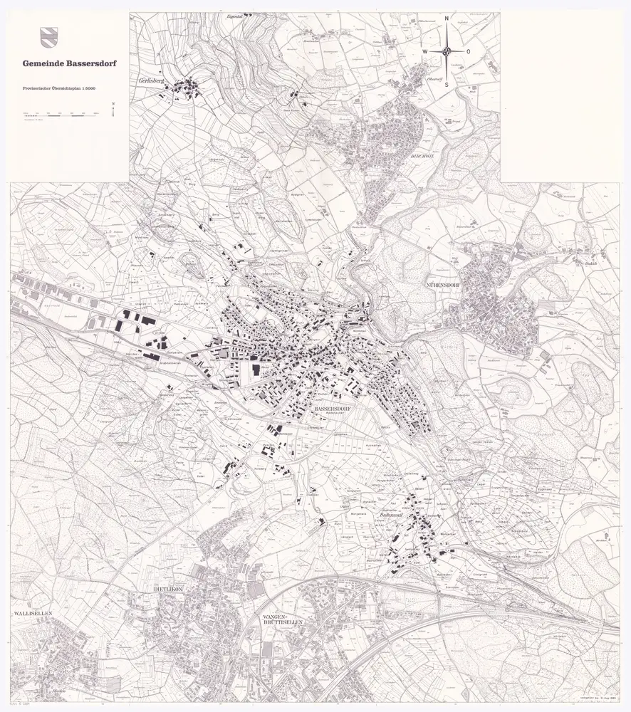 Bassersdorf: Gemeinde; provisorischer Übersichtsplan