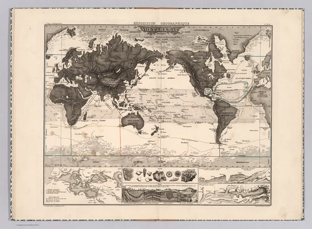 Exposition geographique VIII Tableau : Geographie, physique du  Globe