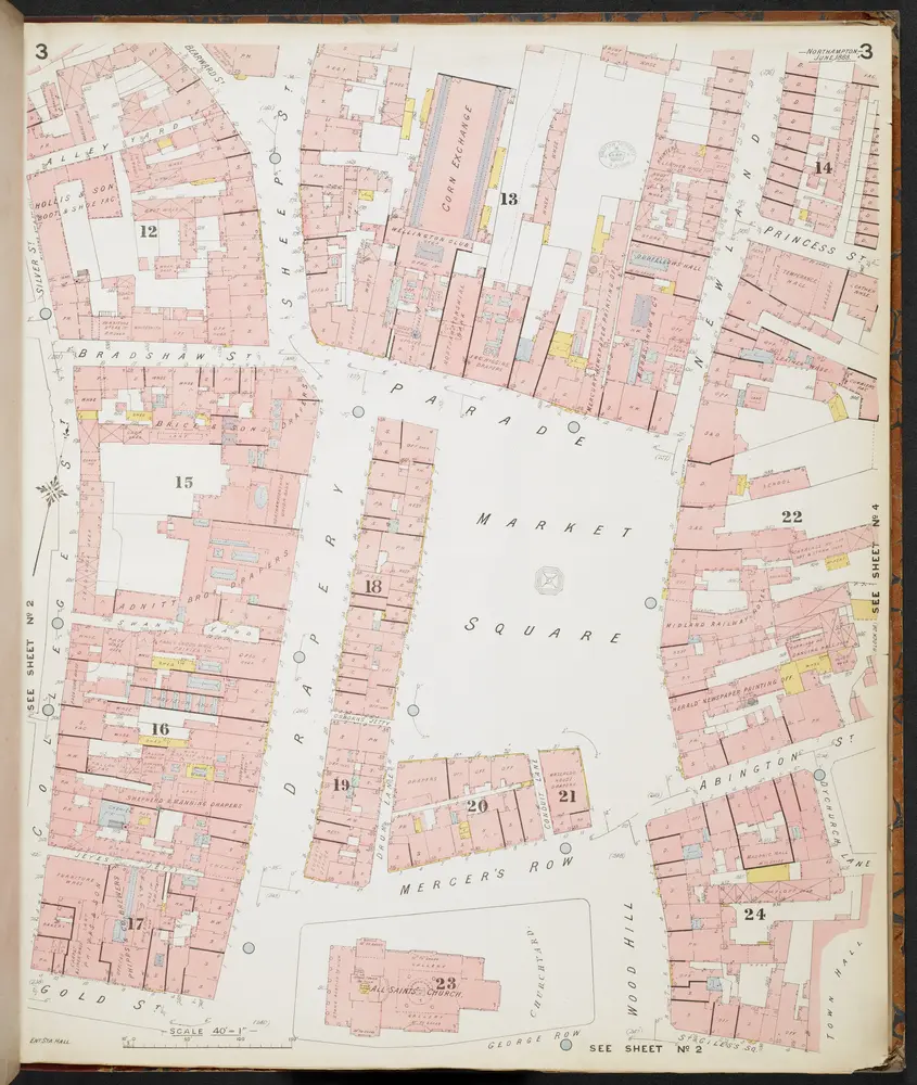 Insurance Plan of Northampton (1888): sheet 3