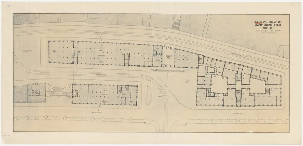 Zürich: Verwaltungsgebäude auf dem Stampfenbachareal; Projekt Neuer Weg; Neumühle-Gebäude und Walche-Gebäude; Grundrisse